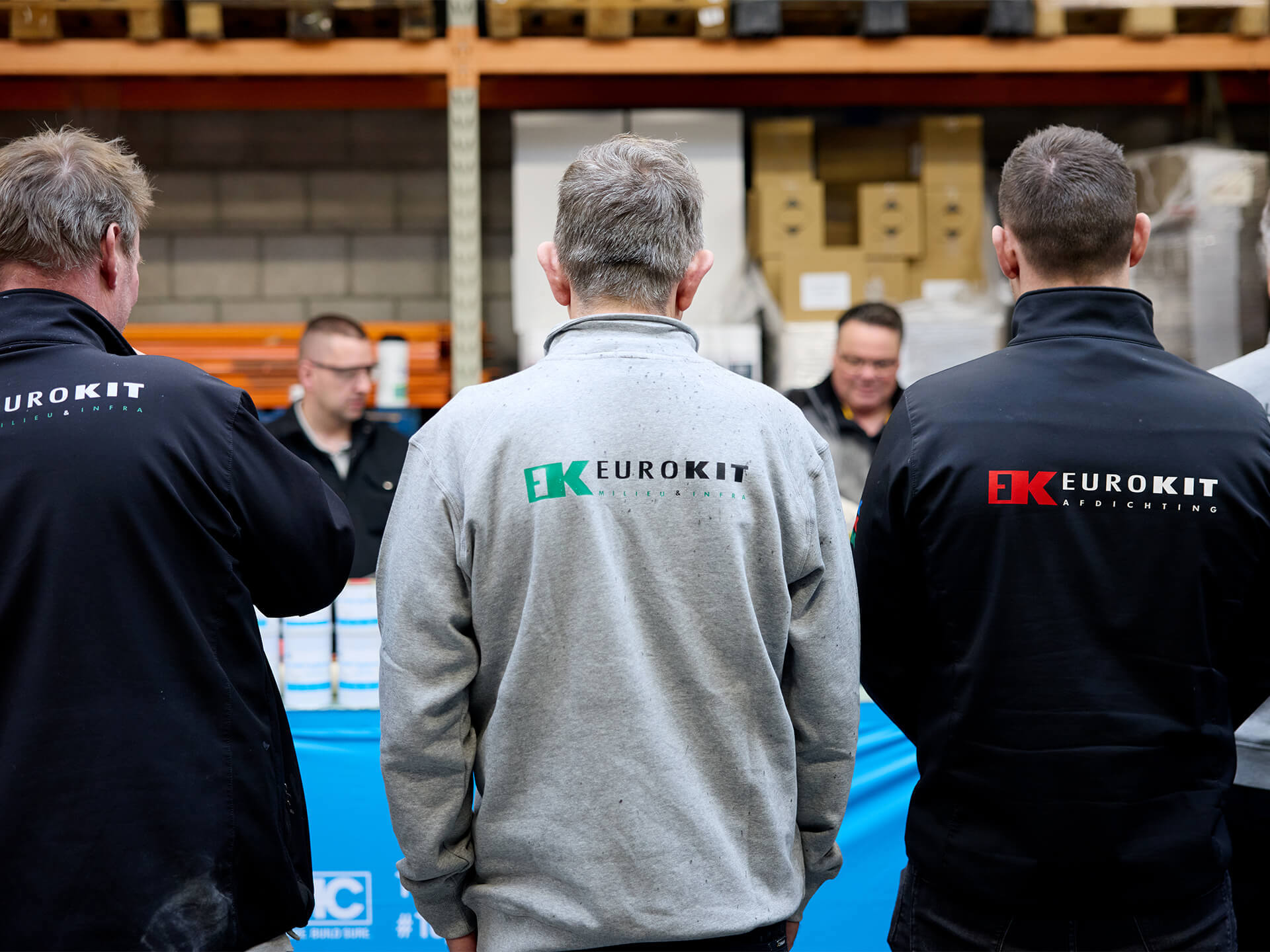 Kitters tijdens training